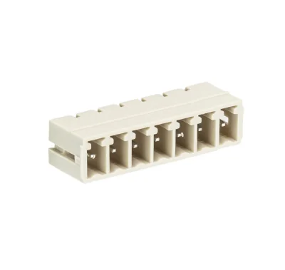 Вилка Wiecon 8513 S / 7 W - Вилочный разъем, горизонтальный, на плату, шаг 3,5 мм, 7 полюсов, фиксация на плате пайкой, 250V, 8А, без маркировки, цвет: серый, серия 8513 S W