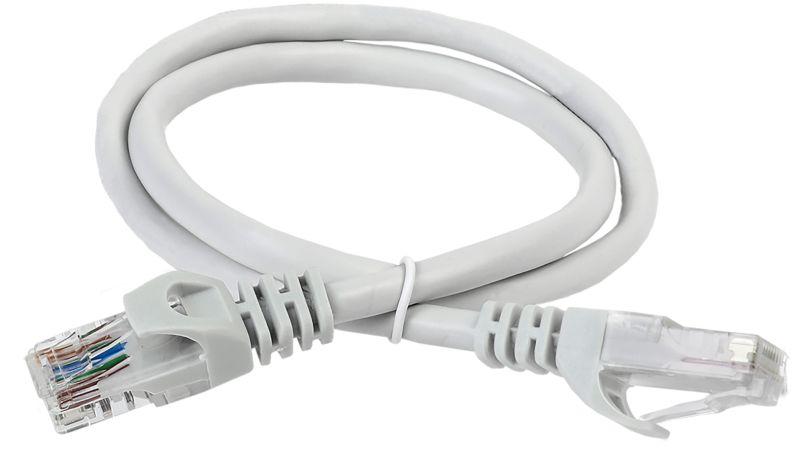 Патч-корд кат.5E UTP 1м сер. PC01-C5EU-1M