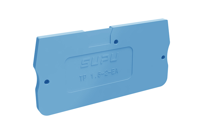 Торцевая крышка TP1.5-2-BU-EA - Торцевая крышка для клемм TP1,5-2-..., цвет: синий