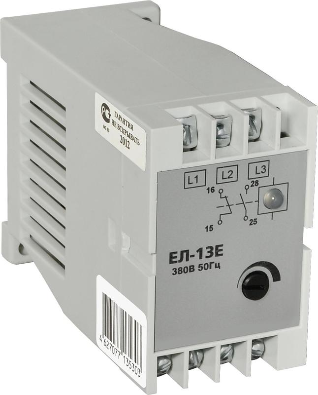 Реле контроля фаз ЕЛ-13Е 380В 50Гц A8222-77135303