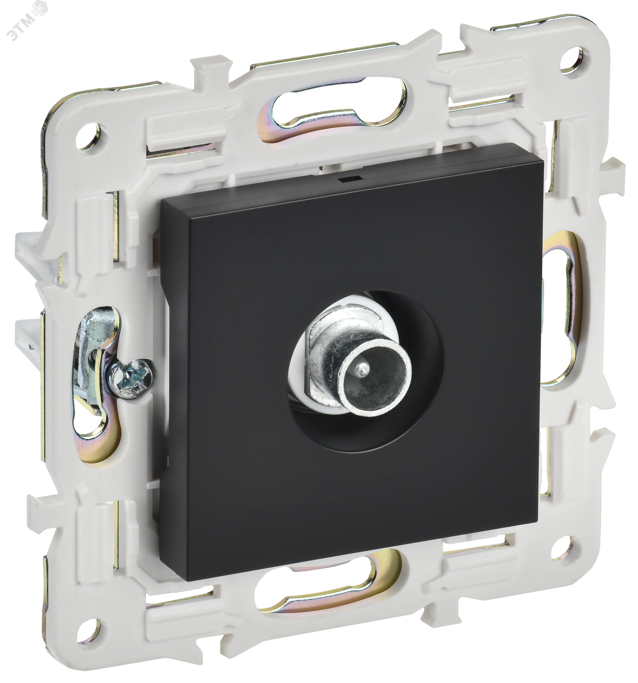SKANDY Розетка TV проходная SK-A17Bl черный IEK SK-A10-P-K02