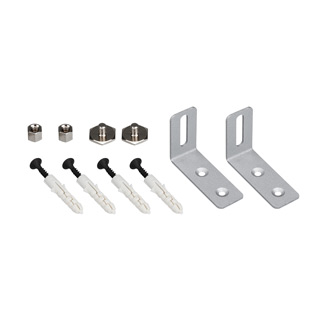 Настенный держатель S2-LINE-FIX-15mm Set (4067, 5470) 021187 - Держатель для крепления к стене профиля S2-LINE-5470, S2-LINE-4067  Максимальный вылет от стены 30мм, винты с шляпкой 15мм под широкий паз.  В комплекте 2шт держателя, 2 фиксатора, дюбели. Цен