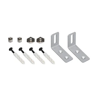 Настенный держатель S2-LINE-FIX-15mm Set (4067, 5470) 021187 - Держатель для крепления к стене профиля S2-LINE-5470, S2-LINE-4067  Максимальный вылет от стены 30мм, винты с шляпкой 15мм под широкий паз.  В комплекте 2шт держателя, 2 фиксатора, дюбели. Цен
