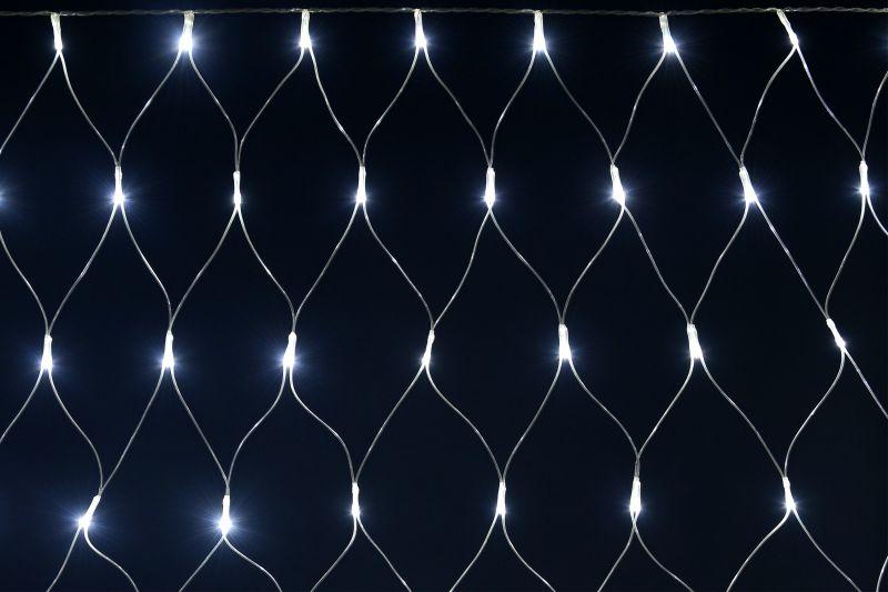 Гирлянда "Сеть" 1.5х1.5м 160LED бел. IP20 провод прозр. 230В с контроллером 8 режимов LGDB410-2-160-L1-T-S-44