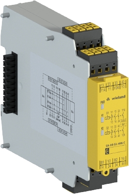 Цифровой I/O-модуль SA-OR-S1-4RK-C DC 24V - Модуль ввода/вывода, цифровой, системы samos, номинальное напряжение: 24 VDC, 2 x 2 реле до 230 VAC / 6 A, 2 выхода 24 VDC / 50 мА, 2 x 1 цепь обратной связи (NC-контакт), push-in фиксация провода, серия SAFETY
