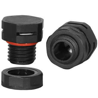 M12X1.5 PA66 BLACK - Клапан выравнивания давления IP67, черный М12х1.5