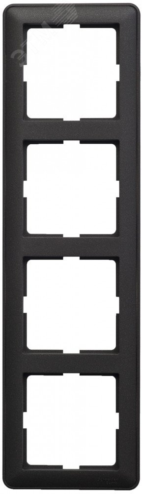 W59 4-постовая РАМКА, ЧЕРНЫЙ БАРХАТ KD-4-68