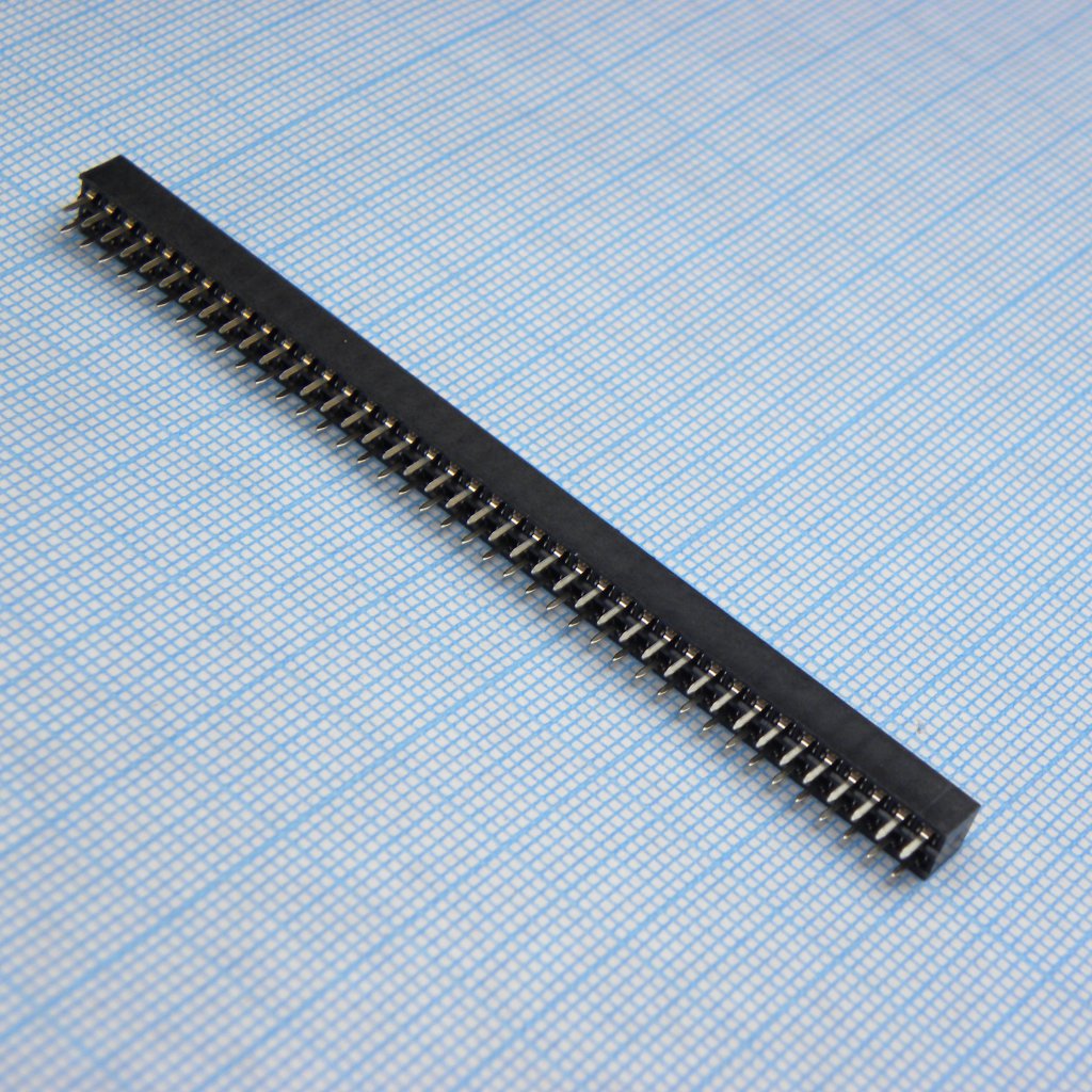 DS1026-05-2X40S8BV - Гнездо на плату 2x40 конт., шаг 2.00мм, высота 4.3мм, позолоч.