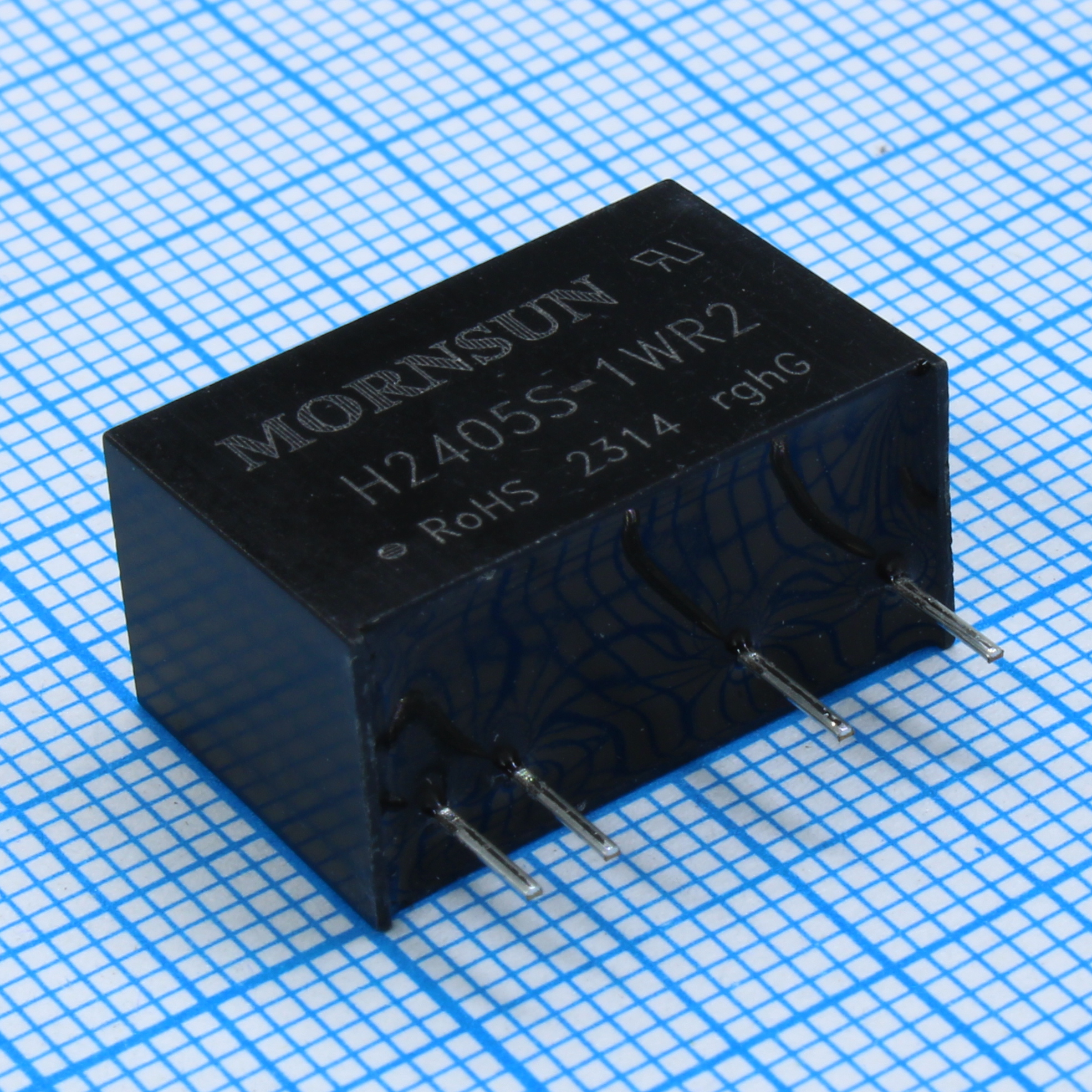 H2405S-1WR2 - Преобразователь DC/DC на печатную плату 1Вт, вход 24(21.6…26.4)В, выход 5В/200мА, изоляция 6000В DC, КПД 81% -40…+85°C