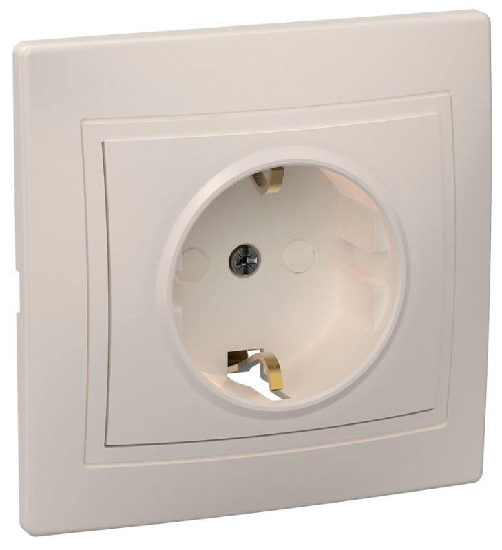 РСш10-3-Км Роз. 1мес. с з/к с з/ш 16А кер. КВАРТА крем. ERK14-K33-16-K