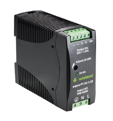 Блок питания WIPOS P1 24-1.25 - Источник питания, однофазный, 24 V / 1,25 A, 35 W; диапазон входных напряжений: 85 – 264 V AC; габариты (мм): ширина x высота x глубина: 40.5 x 90 x 114; вес 0,29 кг; монтаж: на DIN рейку, температура окружающей среды –40°C