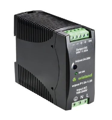 Блок питания WIPOS P1 24-1.25 - Источник питания, однофазный, 24 V / 1,25 A, 35 W; диапазон входных напряжений: 85 – 264 V AC; габариты (мм): ширина x высота x глубина: 40.5 x 90 x 114; вес 0,29 кг; монтаж: на DIN рейку, температура окружающей среды –40°C