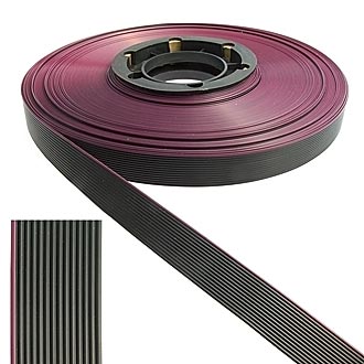 RC-14  BLACK - Плоский кабель шлейф 14pin, шаг 1.27мм, бухта 30,5 м. цвет черный