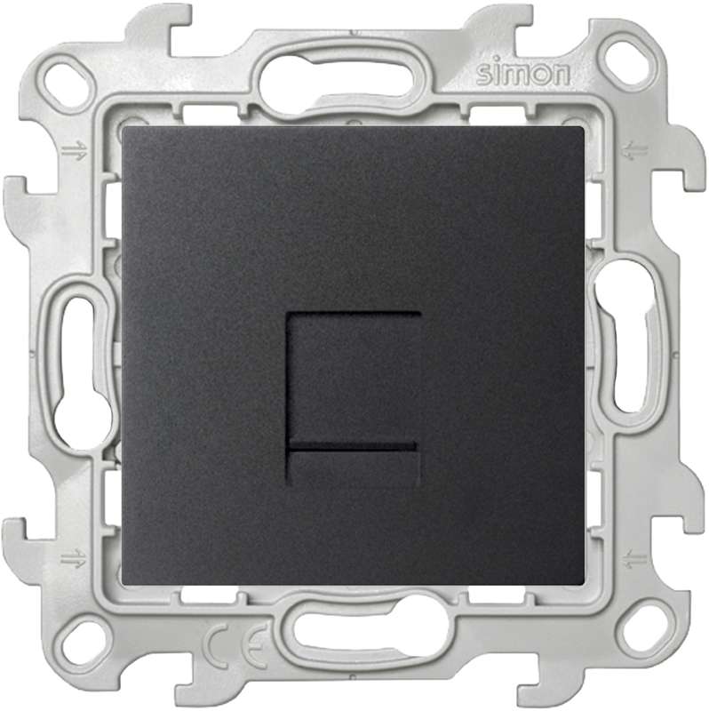 Розетка телефонная СП 24 RJ11 IP20 механизм графит 2410480-038