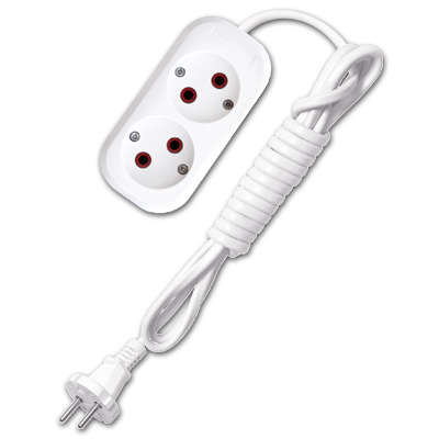 Удлинитель 2х2м без заземл. 6А IP20 У6-011 ШВВП 2х0.75 9631911