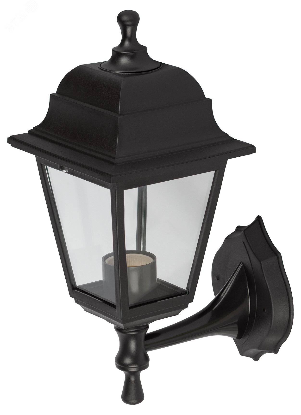 НБУ 04-60-001 черный Светильник садово-парковый Леда настенный четырехгранный черный Е27 (8/96) Б0048111