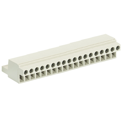 Розетка Wiecon 8113 B / 18 TOP OB - Розеточный разъем, на кабель, прямой, шаг 5,00 мм, 18 полюсов, номинальное сечение: 2,5 мм кв., винтовая фиксация провода, 400V, 12А, без маркировки, цвет: серый, серия 8113 B TOP