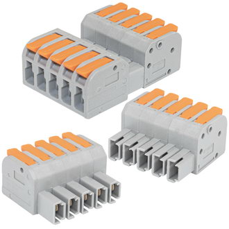 СМК 223G-5 - Зажим-клемма серии СМК 223G, 5 клемм