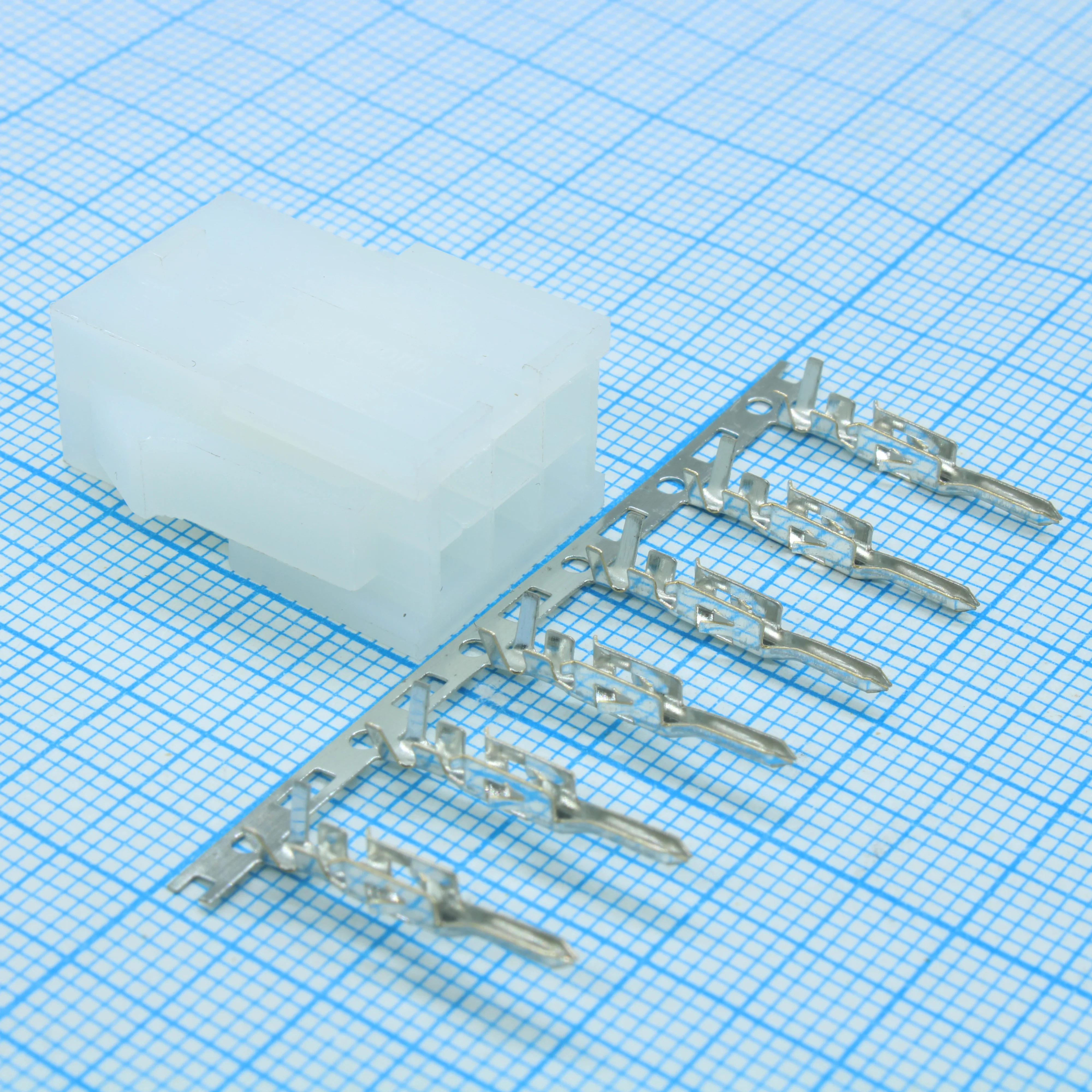 MF-2X3M + TERMINALS - Разъем питания Mini-Fit 6 контактов, вилка на кабель, шаг 4,2мм
