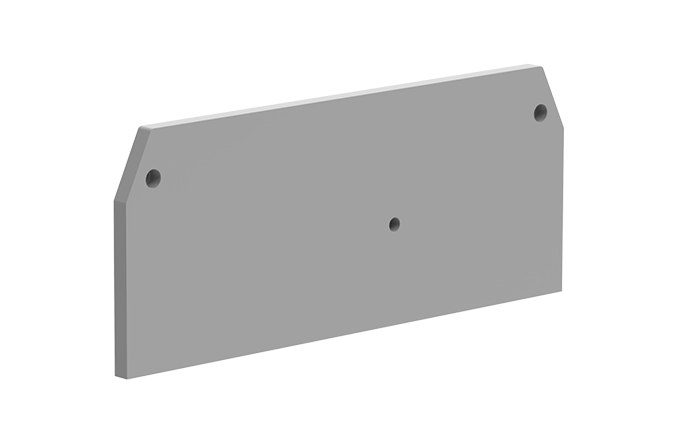 Торцевая крышка 215151 - Торцевая крышка для клемм TA1.5-1-2, цвет: серый