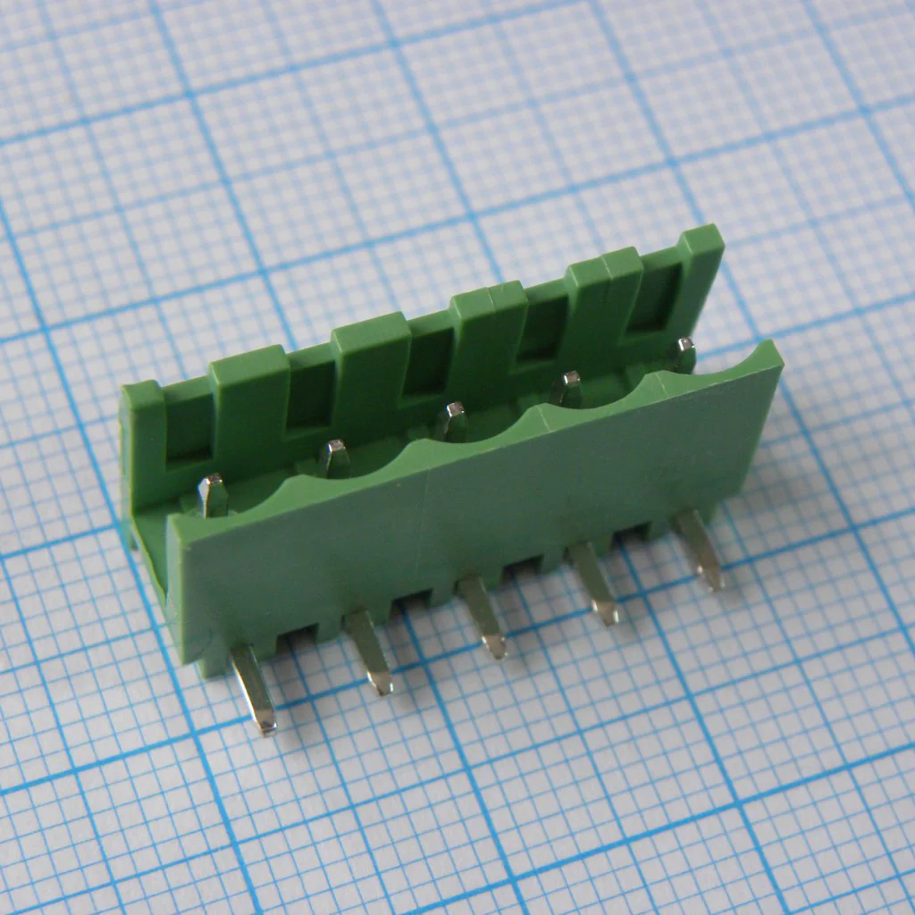 2EDGR-5.0-05P-14-00A(H) - Разъемный клеммный блок на плату, 5 контактов. Серия 2EDGR-5.0
