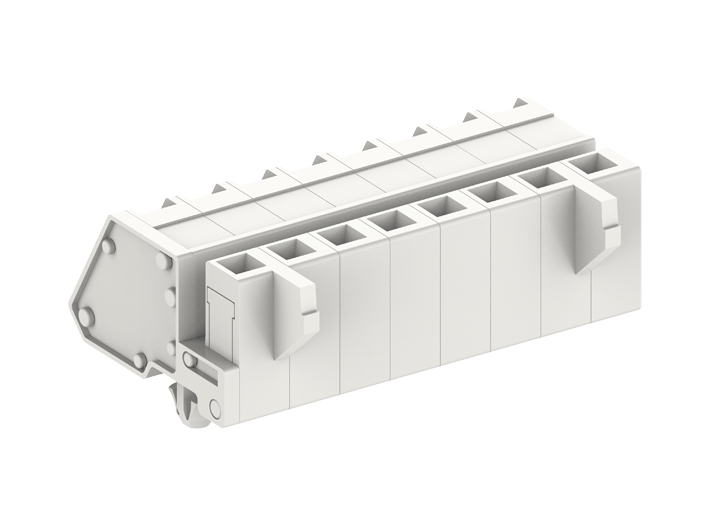 Розеточный разъем на кабель 450656/030 - Розеточный разъем, угловой, на кабель, шаг: 5.0 мм, 6 полюсов, фиксация провода пружинная, исполнение: с якорными защелками в панель, 320V, 12A, цвет: серый Розеточный разъем на кабель 450656/030 - Розеточный разъем, угловой, на кабель, шаг: 5.0 мм, 6 полюсов, фиксация провода пружинная, исполнение: с якорными защелками в панель, 320V, 12A, цвет: серый