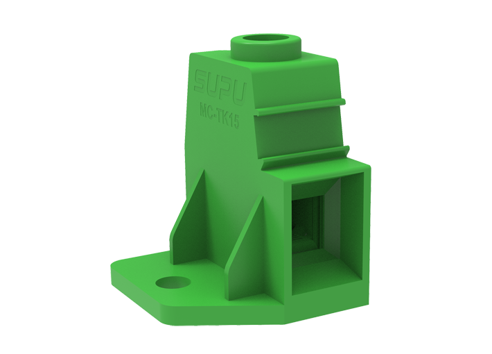 Розеточный разъем на плату MC-TK15H01C-BL - Клемма, горизонтальный подвод кабеля, на плату, шаг: 15 мм, 1 полюс, фиксация провода винтовая, исполнение: стандартное, 1000V, 125A, цвет: черный