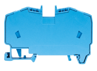 Клемма WKF 10/35 BLAU - Проходная клемма, тип фиксации провода: пружинный, номинальное сечение: 10 мм кв., 57A, 800V, ширина: 10 мм, цвет: синий, тип монтажа: DIN 35