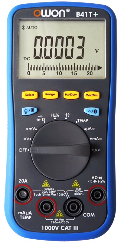 B41T+ - мультиметр автомат регистратор высокой точности True RMS Bluetooth
