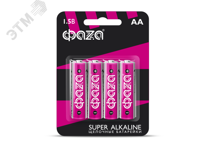 Элемент питания LR 6 (AA) Super Alkaline блистер, 4 шт. 5000285