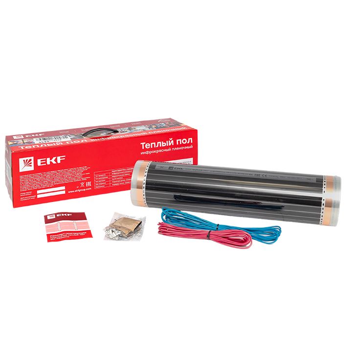 Инфракрасный пленочный теплый пол 1100Вт 5м2 ширина 0,5 метра Ik-220-1100/0,5-5