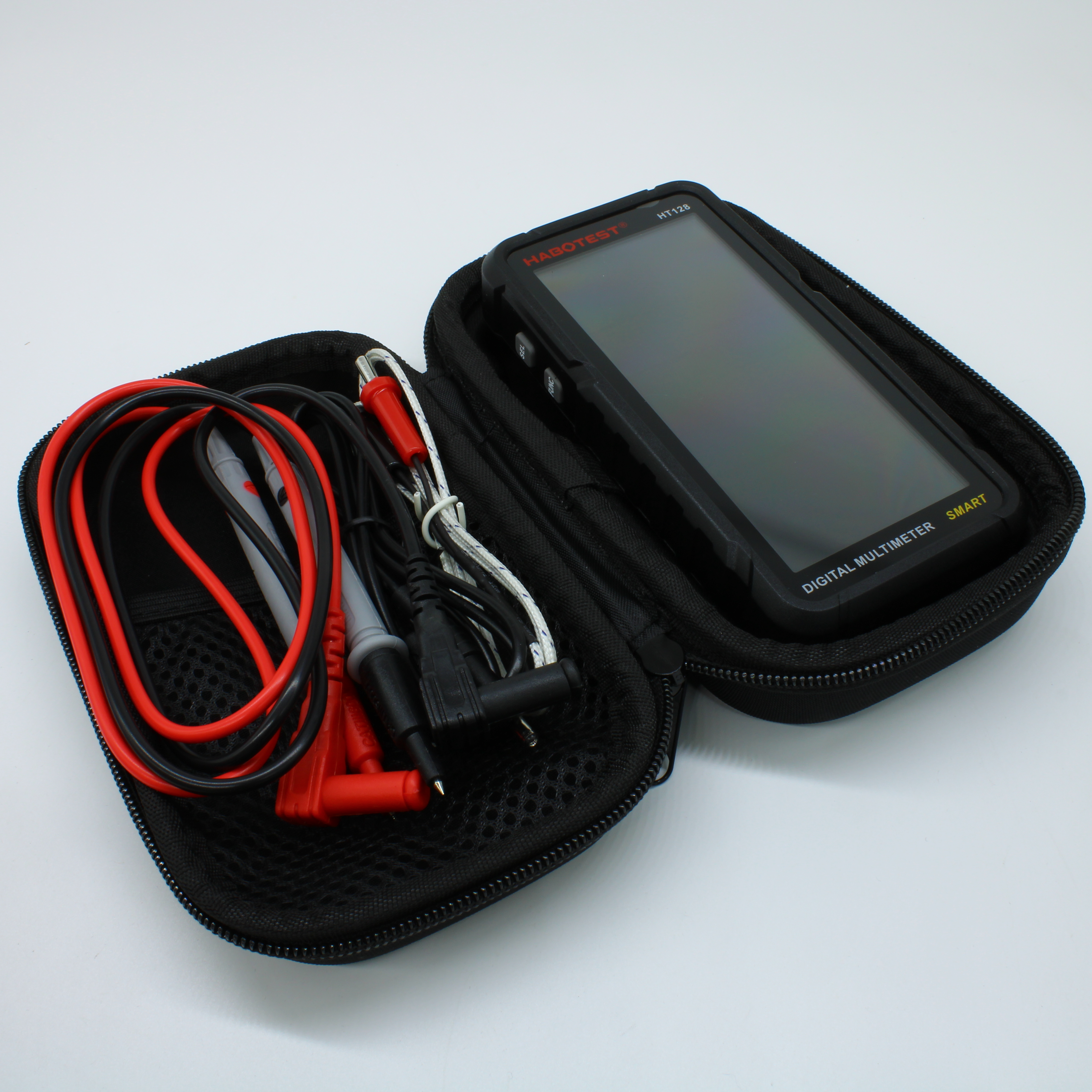 HT128 - Карманный цифровой SMART мультиметр с цветным дисплеем, автомат с True RMS, NCV, Li-On 3.7v