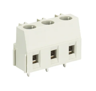 Клемма Wiecon 8391 / 3 Z OB - Клемма на печатную плату, подвод кабеля сбоку, 2 полюса, шаг: 7,50 мм, винтовая фиксация провода, без маркировки, с изоляционной пластиной, 300V, 16А, цвет: серый, серия 8391