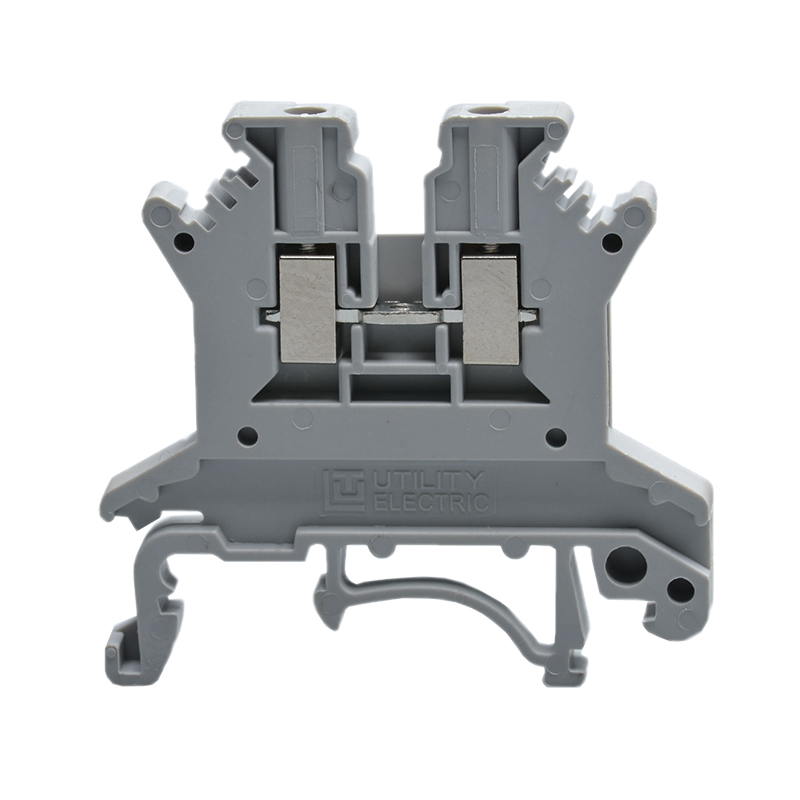 Проходная клемма JUT1-1.5-BE - Проходная клемма, тип фиксации провода: винтовой, номинальное сечение: 1,5 мм кв., 500V, 17,5A, ширина: 4,2 мм, цвет: синий, тип монтажа: DIN35