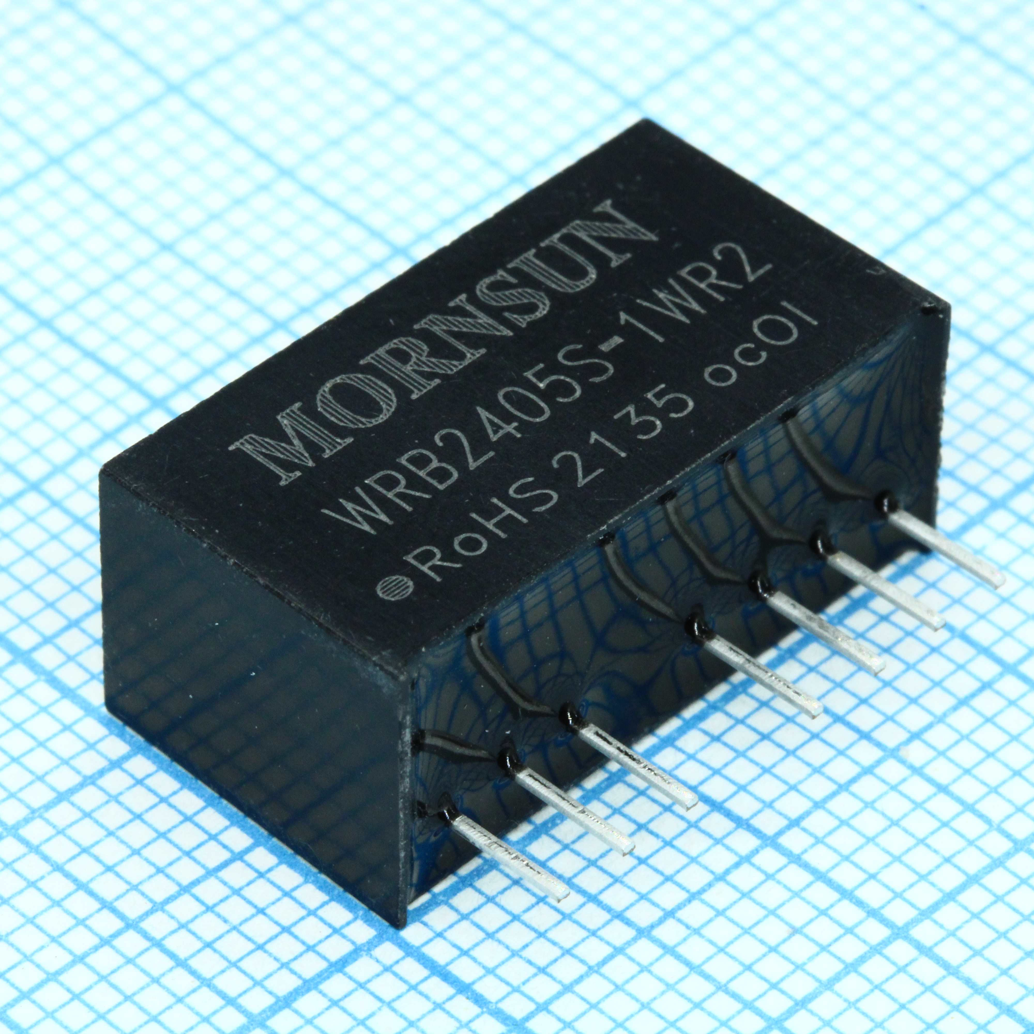 WRB2405S-1WR2 - Преобразователь DC/DC мощность, Вт: 1 вход 24(18-36)В выход 5В изоляция: 1500В, 22.0*9.5*12.0мм