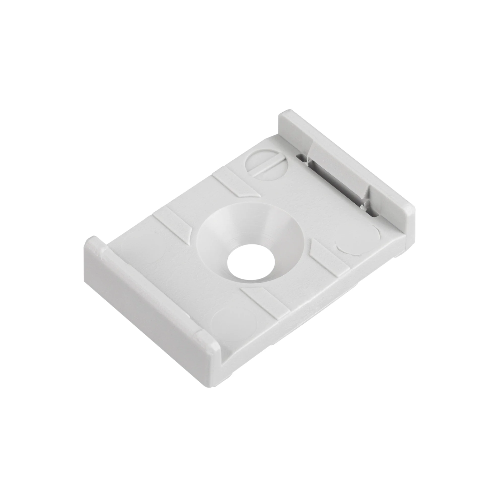 Крепеж монтажный для PLS-Plastic 021747(1) - Пластиковый крепеж для профилей PLS-LOCK-H25, PLS-LOCK, PLS-GIP. Серый цвет. Для установки профилей накладным способом. Подходит для соединения профилей в сплошную линию. Материал - полипропилен, с УФ-защитой