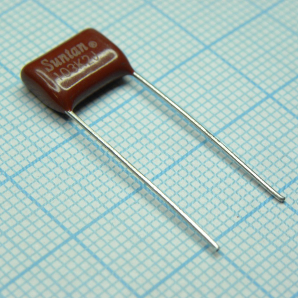 TS02002J103KSB0D0R - Конденсатор металлоплёночный полиэтилентерефталатный 0.01мкФ 630В ±10% (13х6х9мм) шаг выводов 10мм 85°С россыпь