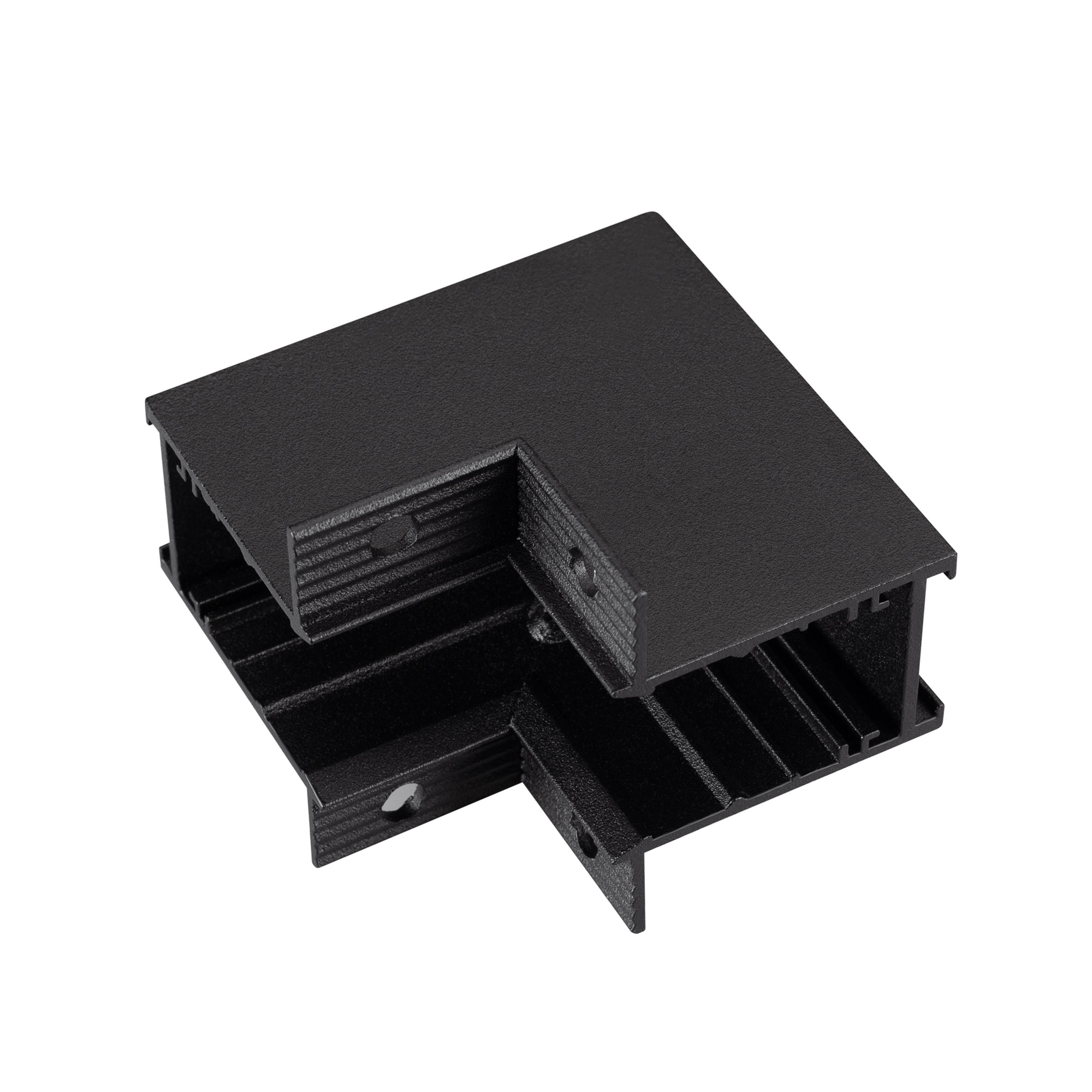 Коннектор угловой MAG-CON-MINI-2538-F-L90-INT (BK) 049052 - Угловой прямой коннектор для встраиваемого трека MAG-TRACK-2538-F. Не содержит токопроводящих дорожек. Материал алюминий, цвет черный. Размеры 62x62x49x38мм. Аксессуары для соединения с треком пр