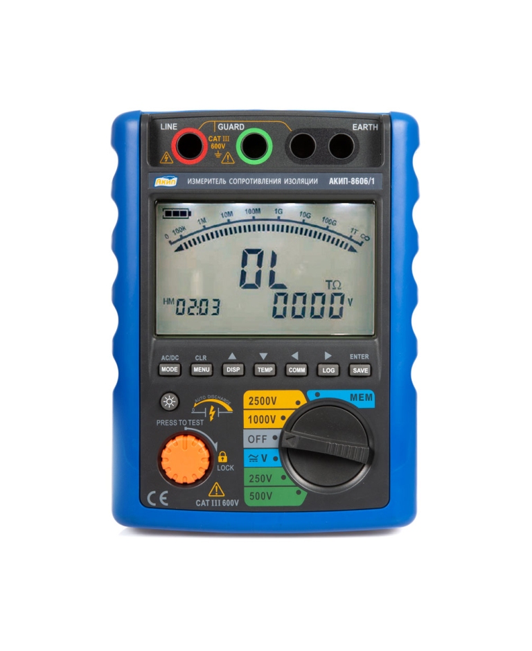 АКИП-8606/1 - Измеритель сопротивления изоляции