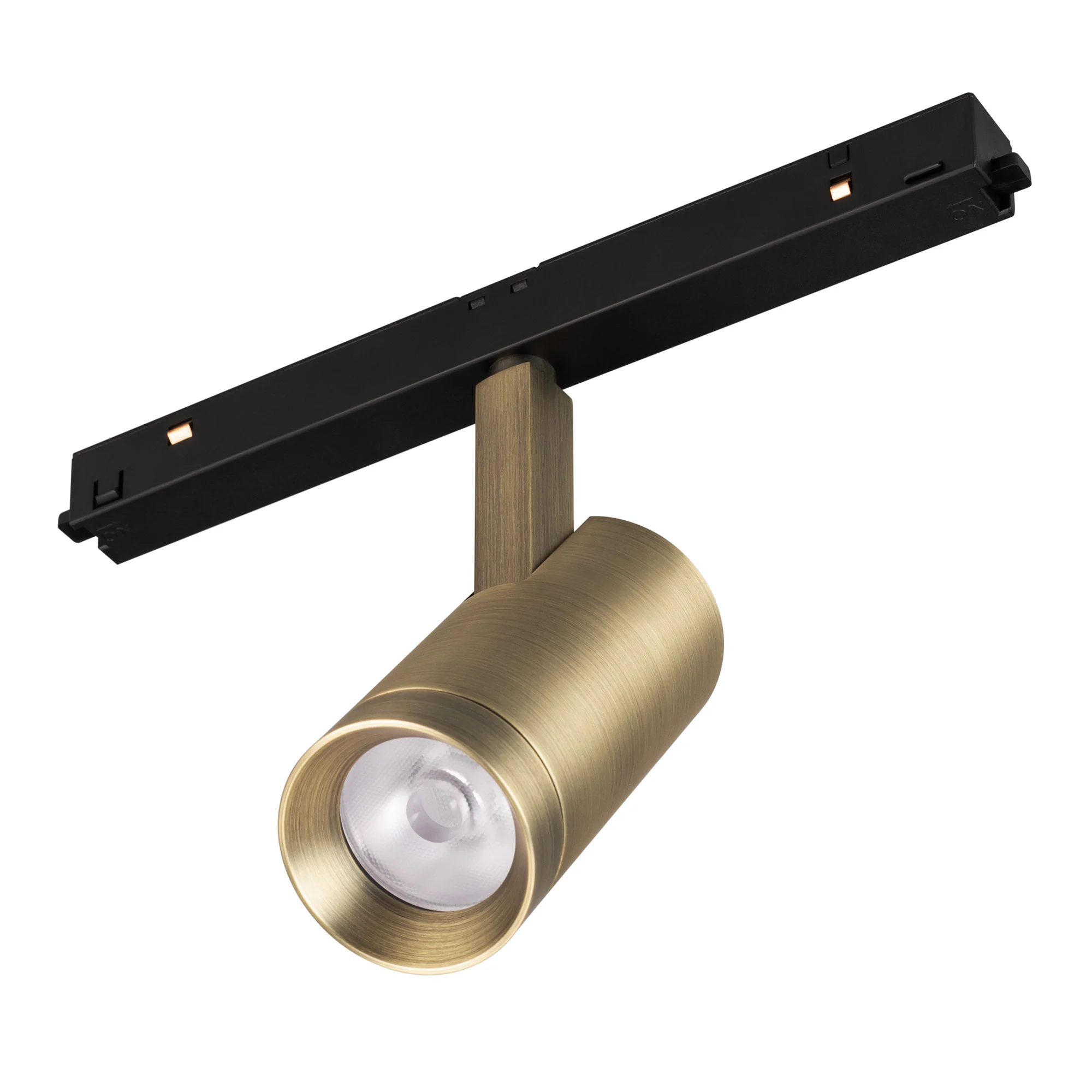 Светильник MAG-ORIENT-SPOT-R35-6W Day4000 (BR, 24 deg, 48V) 045063 - Светильник для магнитных треков MAG-ORIENT шириной 26 мм. Мощность 6 Вт, св. поток 555 лм, 85 лм/Вт, дневной 4000 K, CRI>90, угол 24°, напряжение питания 48 В. Фигурный корпус цвета брон