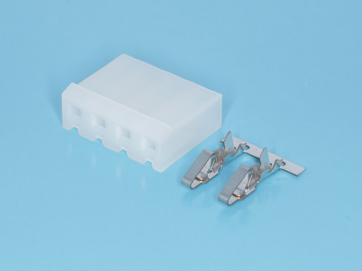 MHU-4 - Разъем питания MHU-xx, гнездо 4pin, шаг 5.08мм