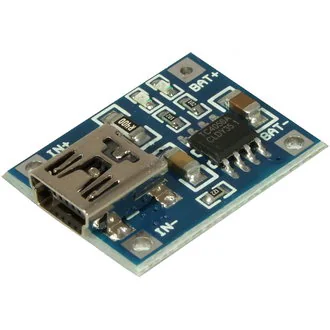 EM-831 - Модуль ЗУ для литиевых АКБ, чип TP4056, на разъеме mini USB