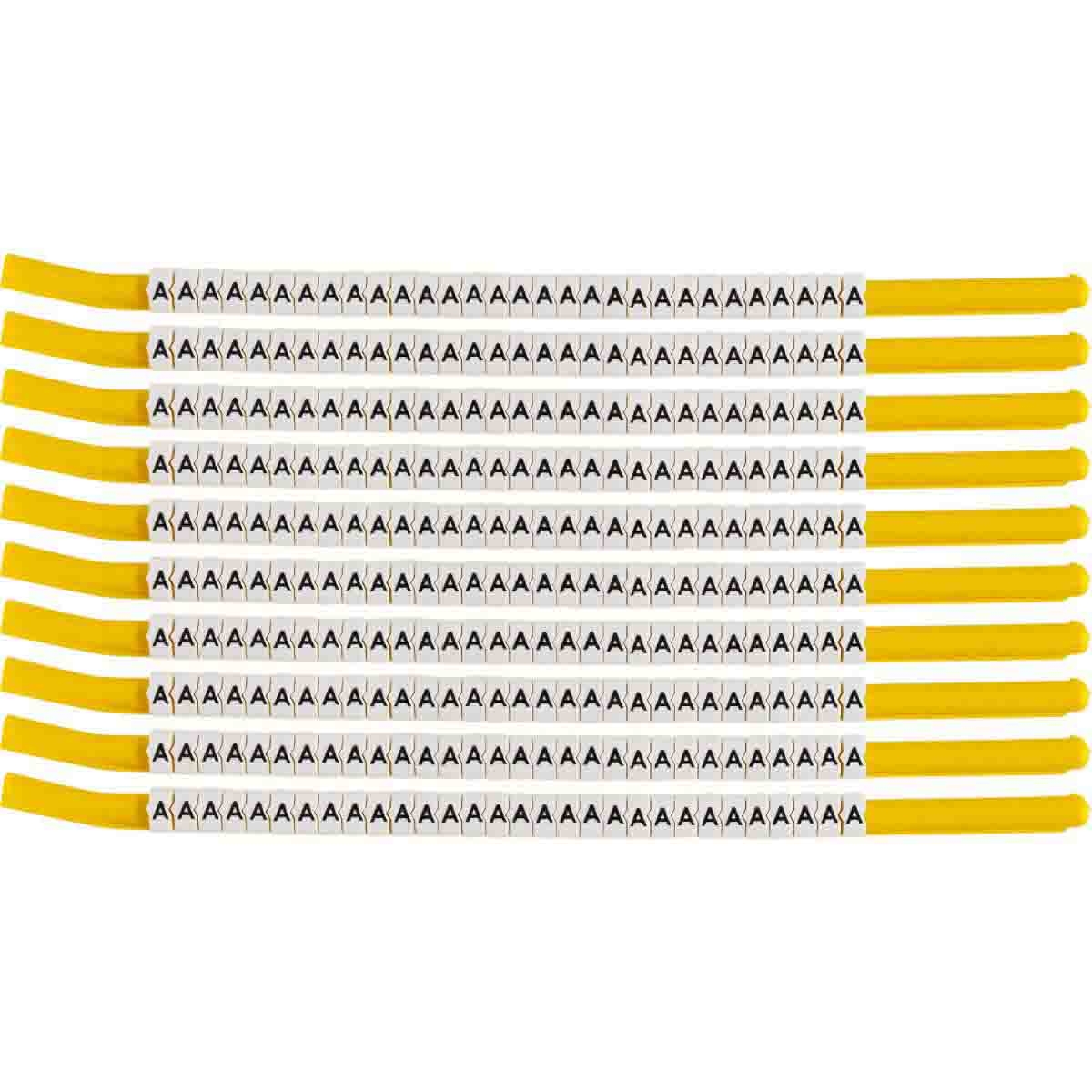 brd133310 - SCN-18-A клипсы белые, 300шт/упак, для провода 4,6-5,9мм диаметра, легенда A