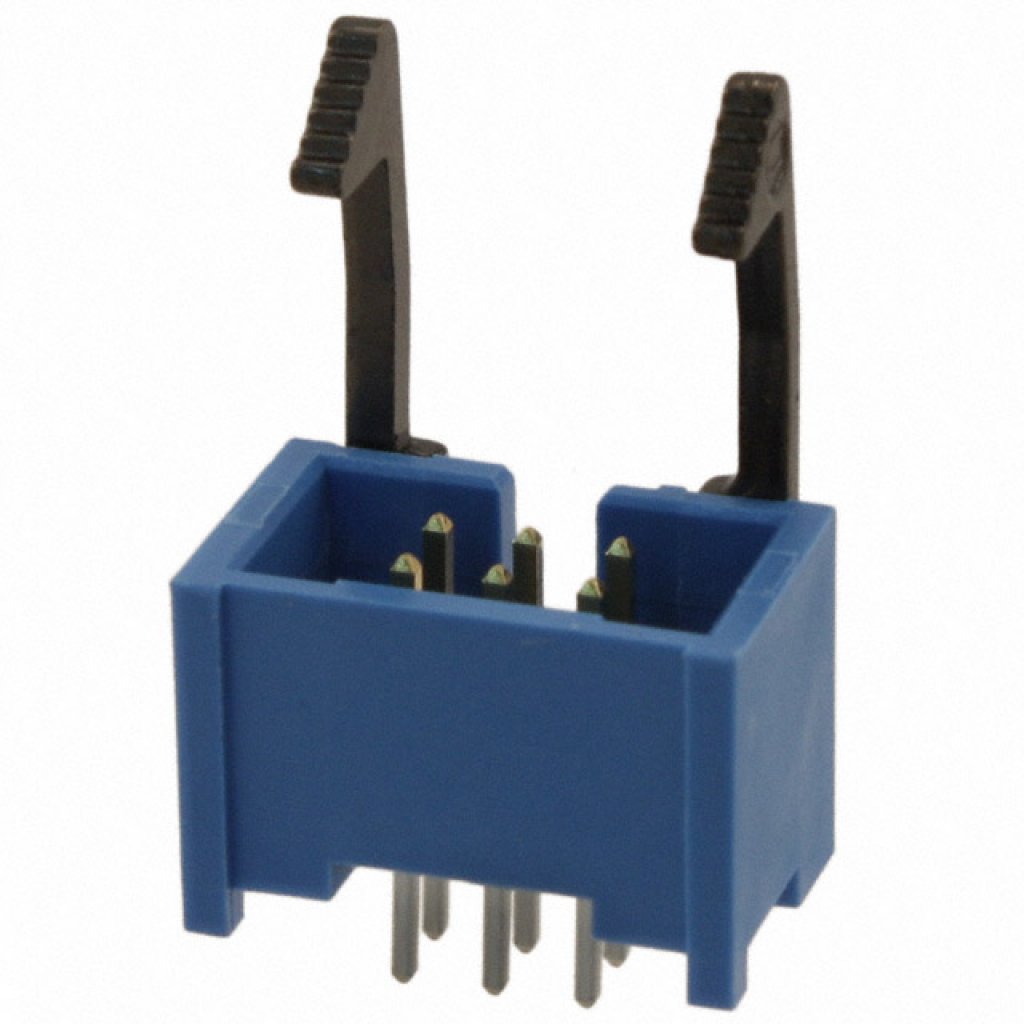 2-1761606-1 - Соединитель защищенный 6 контакт(-ов) 2.54мм луженый прямой монтаж в отверстие туба