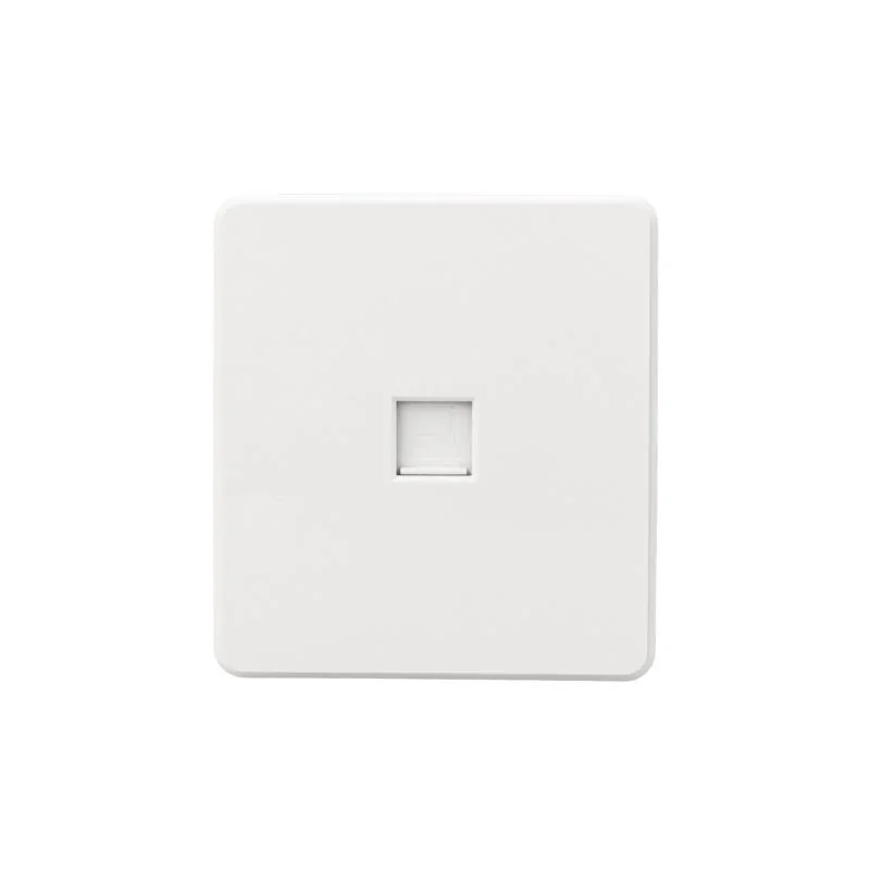 Розетка ROUND компьютерная RJ45 кат6 скрытой установки механизм перламутр