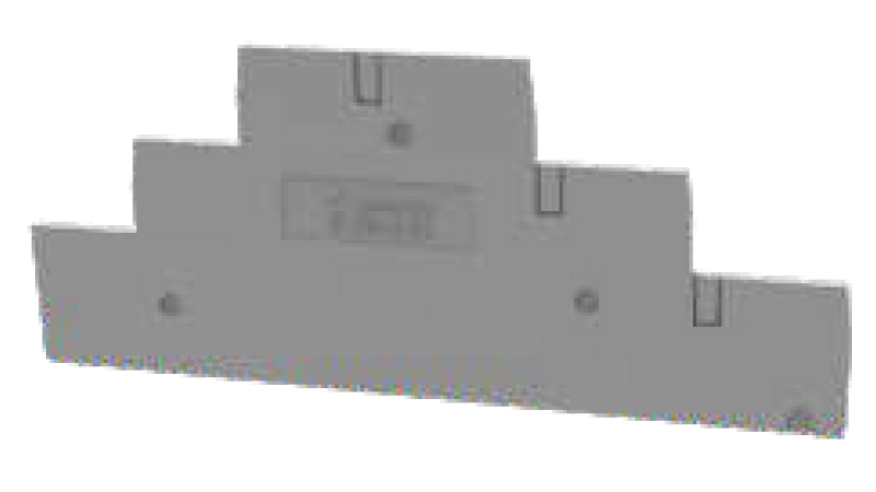 Торцевая крышка D-DS1.5-3L-01P-11 - Торцевая крышка, для клемм DS1.5-3L..., цвет: серый