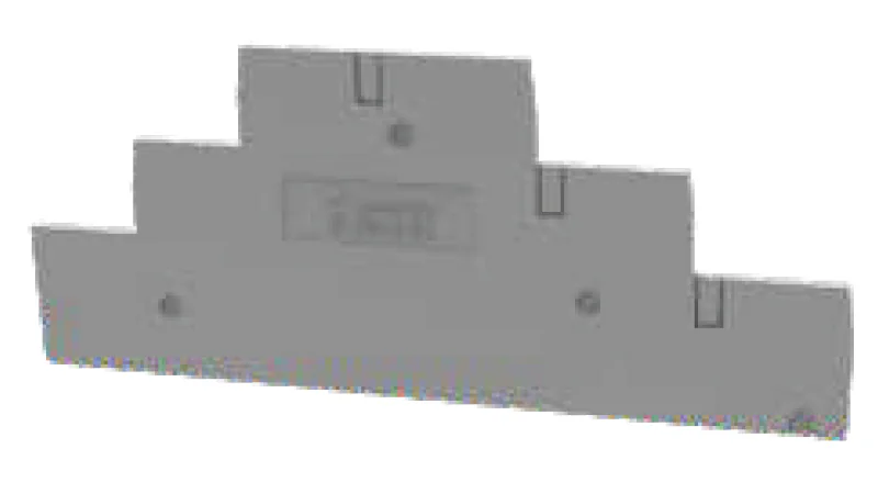 Торцевая крышка D-DS1.5-3L-01P-11 - Торцевая крышка, для клемм DS1.5-3L..., цвет: серый