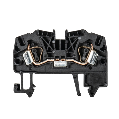 Клемма WKF 4/35 Black - Проходная клемма, тип фиксации провода: пружинный, номинальное сечение: 4 мм кв., 32A, 800V, ширина: 6 мм, цвет: черный, тип монтажа: DIN 35