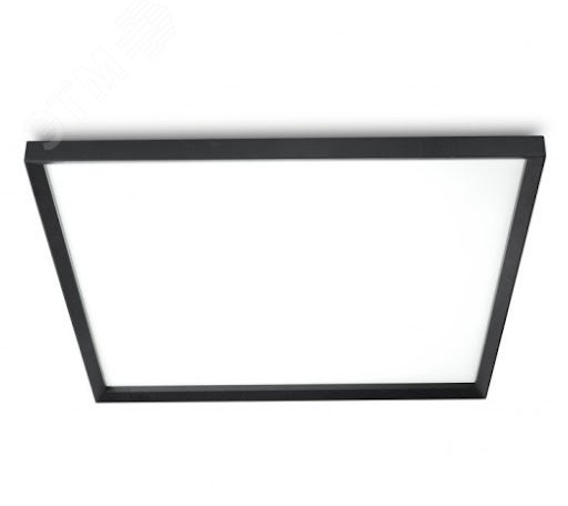 Светильник-светодиодный ДВО/ДПО-SPO-14-38-6K-BL-38Вт-6500К-3600Лм-IP40-588x588-матовый-черный-грильято Б0063079