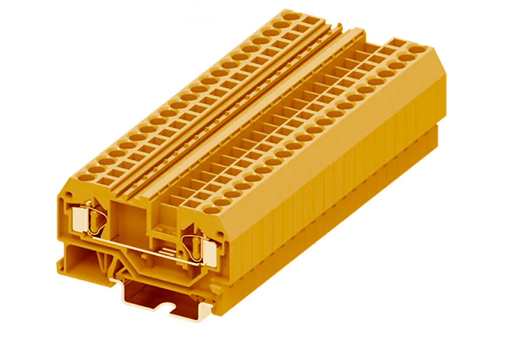 Проходная клемма 204922 - Проходная клемма, TA4, тип фиксации провода: пружинный, номинальное сечение: 4 мм кв., 32A, 800V, ширина: 6 мм, цвет: оранжевый, тип монтажа: DIN 35